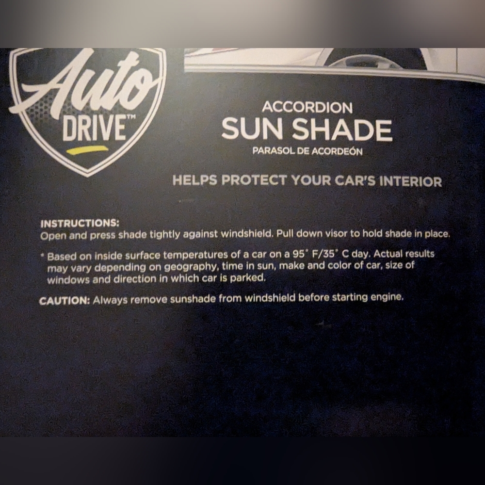 Auto Drive Accordion Sun Shade - Picture 6 of 16
